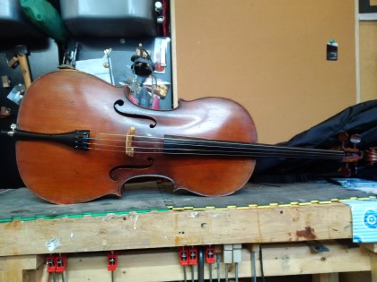 The Cello, back in performance ready condition after repair